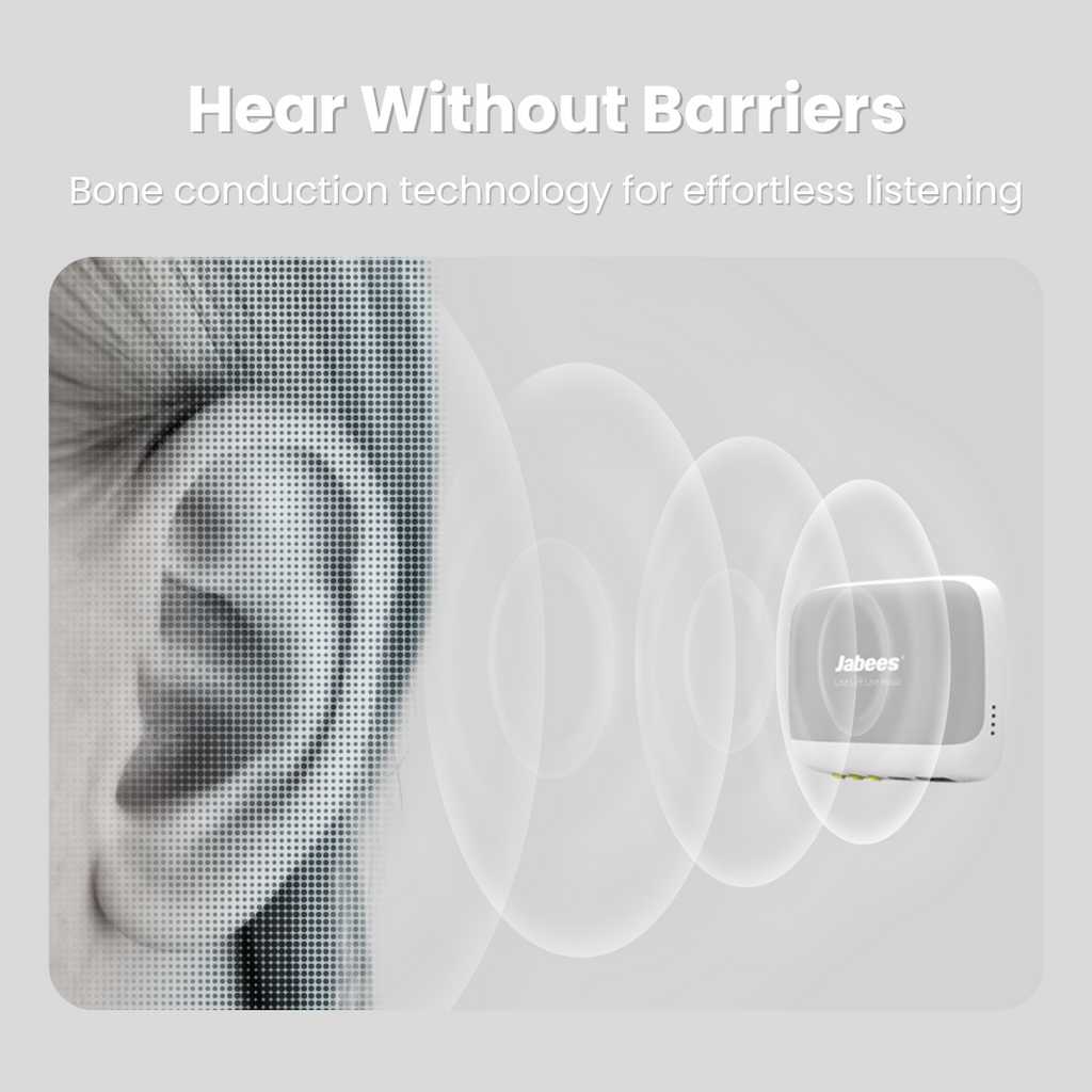 Jabees PEACE Pillow Speaker - Ultra-Thin Bone Conduction Sleep Speaker for Comfortable and Healthy Bedtime Audio