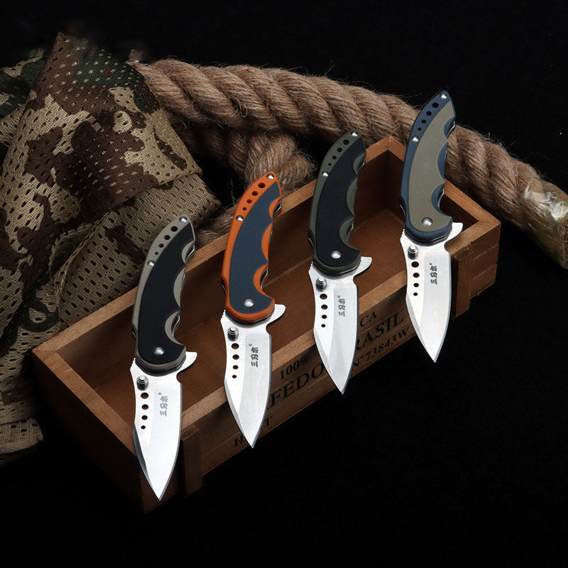 Bushcraft Pocket Knife for men Tactical Folding Knives with 12C27 steel