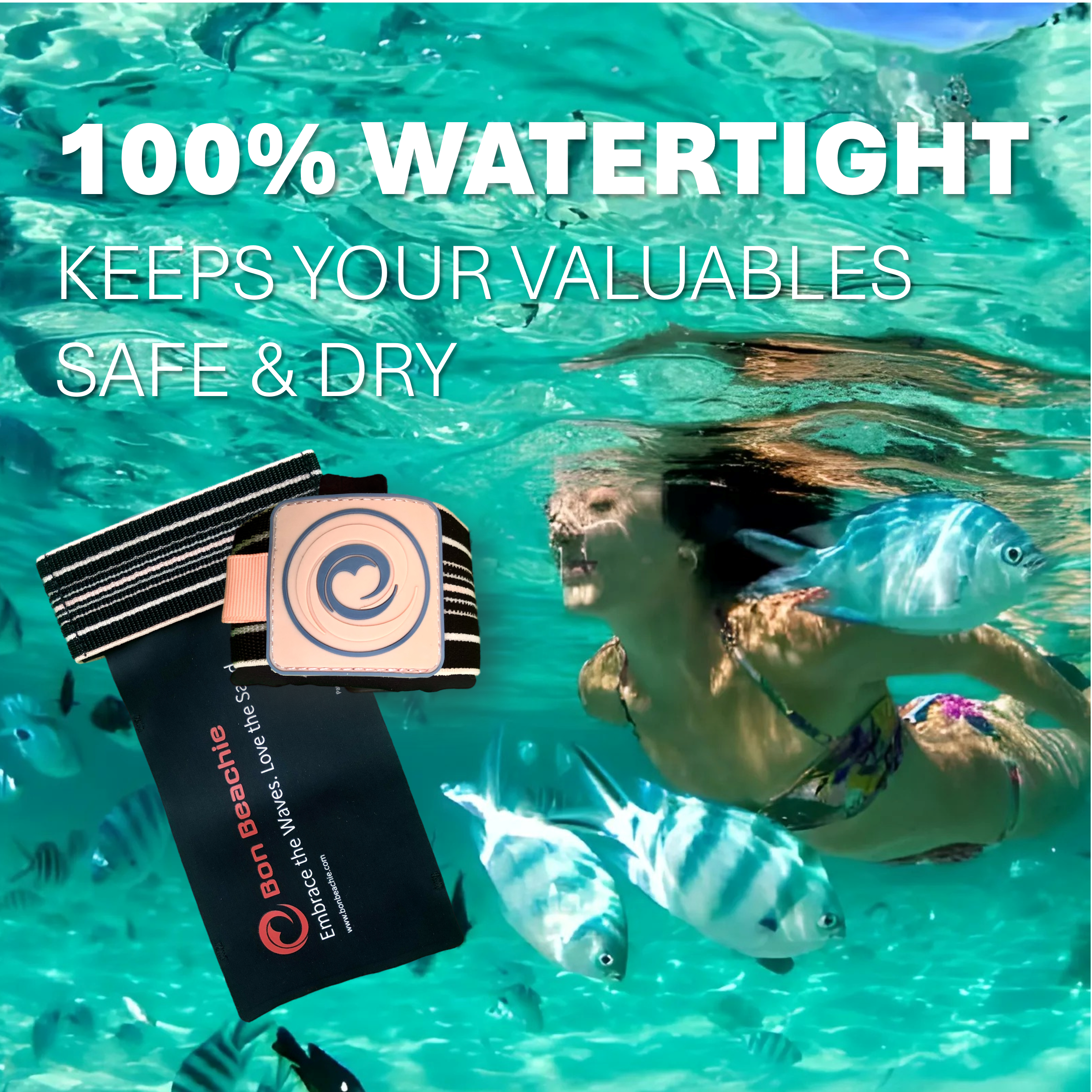 The Watertight Wristband Phone Pouch - Limited introductory offer: $9.95/unit (min 10 pcs) - stock ready now!